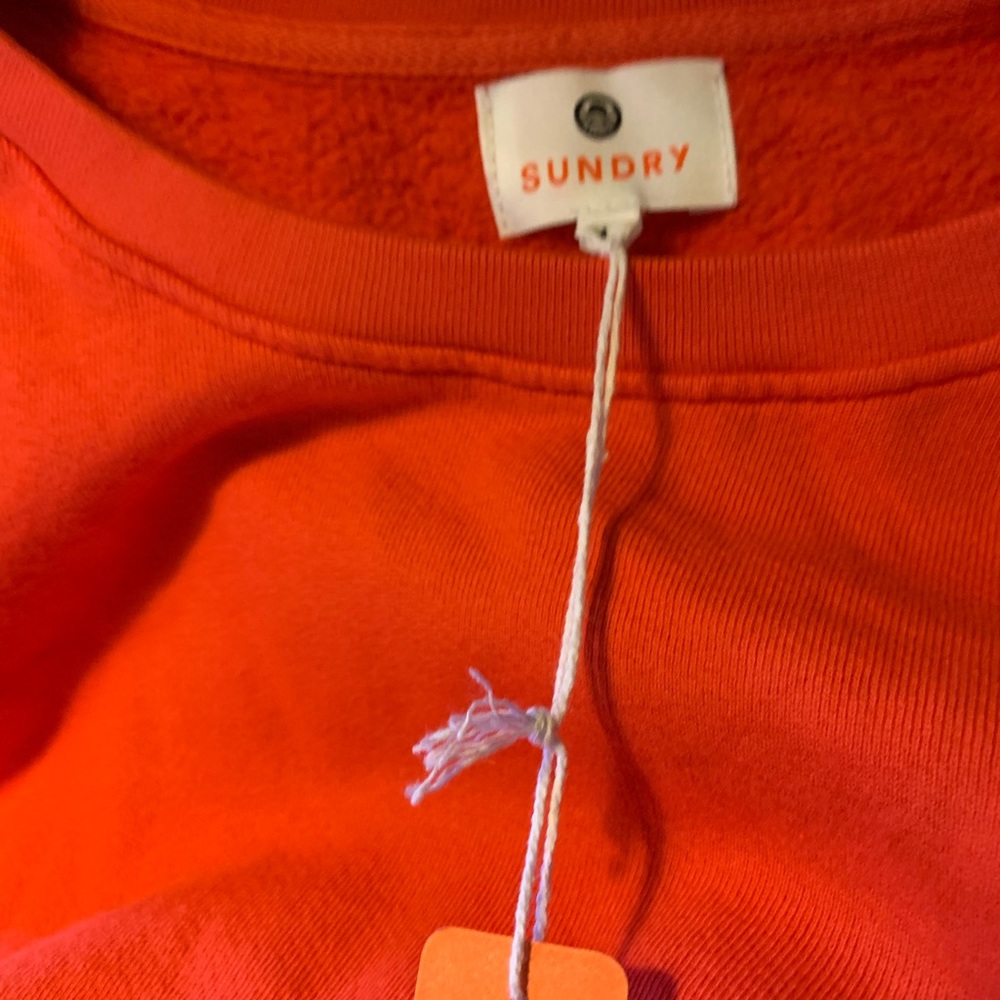 Sundry Evereve Red Padded Crewneck Sweatshirt - Picture 7 of 11